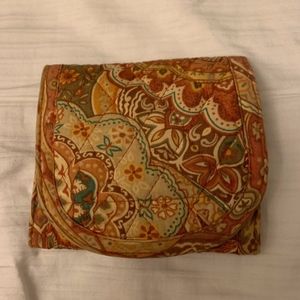 Quilted Koala Orange Paisley Velcro Wallet